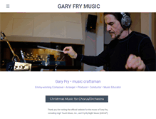 Tablet Screenshot of garyfrymusic.com